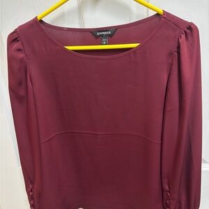 Express Women's Rich Burgundy Blouse